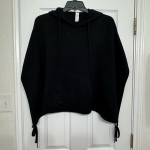 Lululemon sweater All in a Day Hooded Poncho Womens OS Black Athleisure Cozy